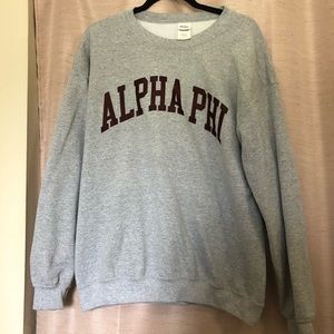 Alpha Phi crew neck
